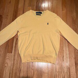 Polo Yellow Cotton Men's Sweater